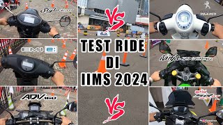 TEST RIDE HONDA STYLO 160 ZX25R APRILIA RSGT 200 DI IIMS 2024 !! WAJIB COBA !!