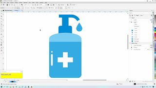 Corel Draw Tutorial - Create Hand Sanitizer Icon