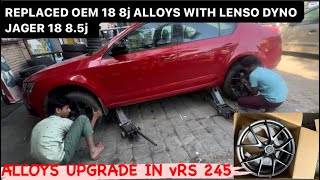 Alloys Upgrade in vRS 245 ,Replaced OEM 18 inch Alloys With Lenso Dyno Jagger..