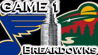 St. Louis Blues Bully Minnesota Wild into Submission, Game 1 NHL Playoffs Breakdown.