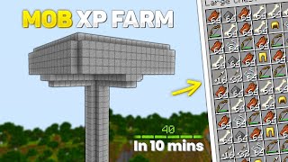 Easy MOB XP Farm Tutorial in Minecraft Bedrock 1.21! (Without Mob Spawner)