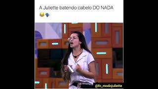 juliette batendo o cabelo do nada #bbb21