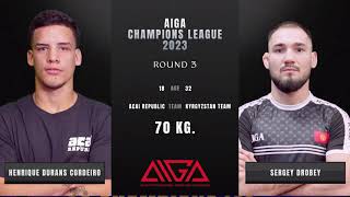 - 70 kg Henrique Durans Cordeiro Acai republic vs Sergey Drobey KNT