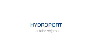 Formación instalar objetos– HYDROPORT