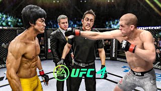 Bruce Lee vs Joe Lauzon - EA Sports UFC 4 - Bruce Lee Fight Club 🔥🐲