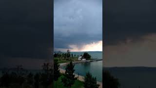 Thunderstorm by the lake Balaton (time lapse)