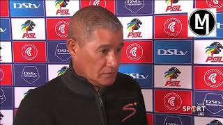 Kaizer Chiefs coach Cavin Johnson after missing out in the top 8 following their defeat by Cape spur