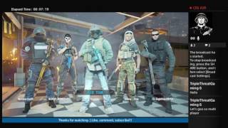 Tom Clancy: Seige Mutiplayer Game-play (live-stream)