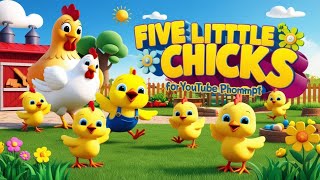 "🌟 Five Little Chicks Song - Get Ready to Sing and Dance! 🎶 Fun Nursery Rhymes for Kids!"