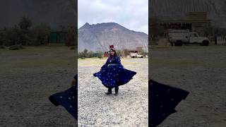 I wore a Ladakhi dress in Nubra valley #youtubeshorts #ashortaday #shortsvideo #minivlog