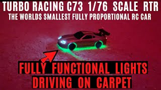 Turbo Racing C73 1/76 RTR Fully Proportional With Fully Functional Lights Tiny RC Race Car