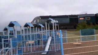 GWR castle HST's at Dawlish Warren