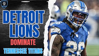 Detroit Lions THRASH Tennessee Titans: Unforgettable Game Recap