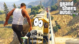 Can SUPERHUMAN FRANKLIN Stop the Train?! (Impossible Challenge)