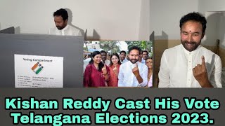 Kishan Reddy Cast His Vote | Telangana Elections 2023 | ATV