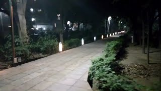 Night View From Walking Path, C2 Janakpuri Park - Into Central Green