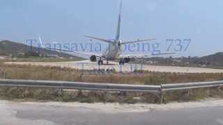 Skiathos - Greece airport take-Off 17/7/2013