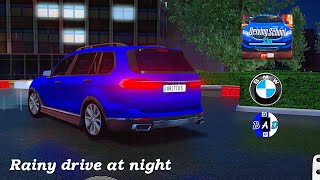 Driving school sim bmw x7 Android gameplay/Rainy night driving/Best simulator game of 2020/ovilexBAD