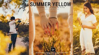 Summer  Yellow ToneViral Lightroom Photo Editing || Lightroom Summer Preset Free Download 2024