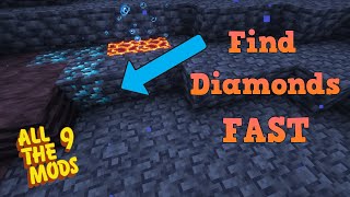 All The Mods 9: Use THIS TRICK to find diamonds FAST