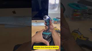 "Transform: Use Your DeWalt Battery on Makita Tools in Seconds!" Using a simple adapter! Impact