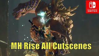 MH Rise All Cutscenes [Hunter Gibberish] - Village + Gathering Hub