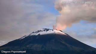 Increíble Camara Full Color Asi Esta Mañana El Volcan Popocatepetl Incandescence