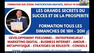 PROGRAMME DIMANCHE : FORMATION GRATUITE, REPLAY