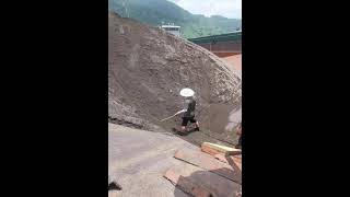 (16) Unloading sand process- Stress relief with sound of work