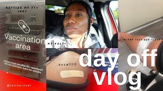 RUN ERRANDS WITH ME: BLOOD TEST, FLU SHOT, SHOPPING (ANOTHER DAY OFF VLOG)