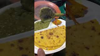 saag pratha 🤤🤤 #youtube #food #funny #shorts