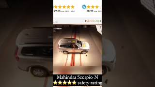 wait for end😍🔥 safest car Scorpio N #scorpio #ncap #mahendra