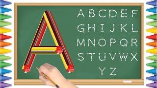 [알파벳 놀이] 유아와 어린이를 위한 ABCD 대문자 A부터 Z까지 쓰기 | Kids Alphabet A to Z | abc song | a for apple | abcd song