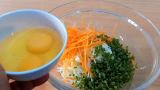 Cabbage, Carrots & Egg Taste Better Than Meat!Simple and Delicious Breakfast,lunch or Dinner Recipe