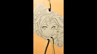 GeYa is coming #anime #art #lineart #drawing #honorofkings #shorts [309]