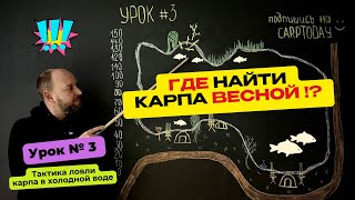 КАК ЛОВИТЬ МНОГО КАРПА в ХОЛОДНОЙ ВОДЕ❓ КАРПФИИШИНГ ранней ВЕСНОЙ! Практические советы! Урок 3