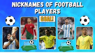 Nicknames of Football Players Quiz #football #quiz