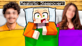 ONE BOY Stuck at a REALISTIC SLEEPOVER!