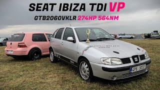 MY SEAT IBIZA TDI VP POWER 274HP 564NM🔥2060VKLR STOCK - NOZZLES 0.320 - RACE CAMSHAFT -11MM HEAD.ETC