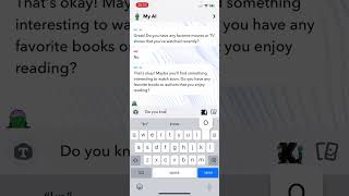 Texting “my ai”