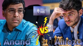 Anand vs Alireza || GLOBAL CHESS LEAGUE 2024