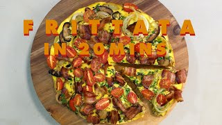 Easy Breakfast Frittata in 20 mins | No Bake Egg with Potatoes, Mushroom & Bacon | 意式烘蛋 | ASMR