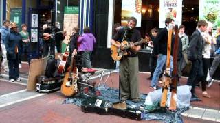 Some excellent musician in the streets of Dublin - Ireland