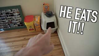 HE EATS IT!!