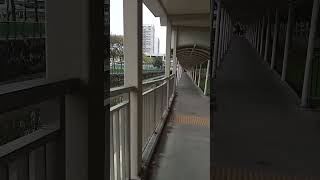 Singapore walking along kembangan MRT Station