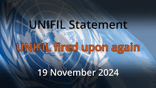 UNIFIL Statement 19-11-2024