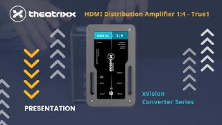 THEATRIXX - xVision - XVVHDMIDA4T1 | xVision HDMI Distribution Amplifier | DA 1:4 Presentation