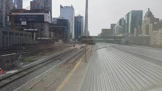 Via 2 Approaching union station filmed in dome car