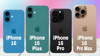 iPhone 16 Vs iPhone 16 Plus Vs iPhone 16 Pro Vs iPhone 16 Pro Max Specs Review