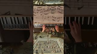 J. S. Bach on clavichord: WTC I Fugue No. 8 in e-flat minor (WTK I es-moll) BWV 853 (1/2)